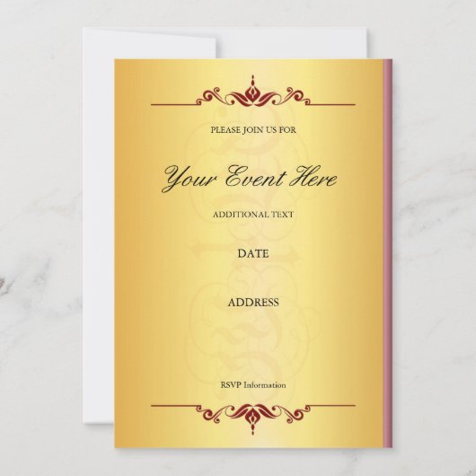 Prachtige paars en sinaasappels in goudwinning kaart (Achterkant)