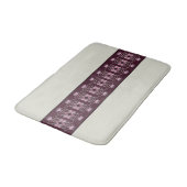 Prachtige Paars met lichtgrijs en roze Badmat (Gekanteld)