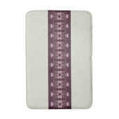 Prachtige Paars met lichtgrijs en roze Badmat (Voorkant Verticaal)