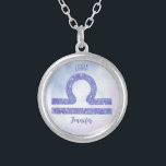 Prachtige Paars voor behendige hematologische doel Zilver Vergulden Ketting<br><div class="desc">Dit  paarse en lavender ketting van de Weegschaal kenmerkt je astrologisch teken van de Zodiac in een prachtige glans zoals de constellaties. Pas dit schattige geschenk met jouw naam in krullend manuscript voor iemand met een late verjaardag van September of vroege van Oktober aan.</div>