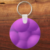 Prachtige Paarse Allium Flower Painting Sleutelhanger (Voorkant)