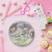 Prachtige Paarse aquarel Papieren Bordje (Feest)