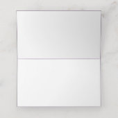 Prachtige Paarse Bloem Bruiloft Plaatskaart Plaatskaartje (Binnenkant ongevouwen)