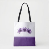 Prachtige Paarse bloemenbruiloft Tote Bag (Voorkant)
