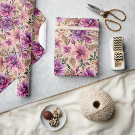 Prachtige paarse en mauve azalea's cadeaupapier