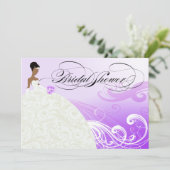 Prachtige Paarse en Witte Luxe Vrijgezellenfeest Kaart (Staand voorkant)