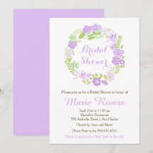 Prachtige Paarse Floral Wreath Vrijgezellenfeest