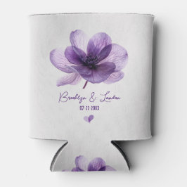 Prachtige Paarse Flower Wedding Koelbox Blikjeskoeler