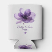 Prachtige Paarse Flower Wedding Koelbox Blikjeskoeler (Achterkant)