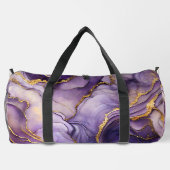 Prachtige Paarse gemarmerde grote plunjezak (Achterkant)