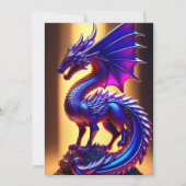 Prachtige Paarse glazen dragoonbeelden Kaart (Voorkant)