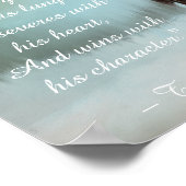 Prachtige paarse Inspirerend Citaat-ontkoppeling Poster (Hoek)