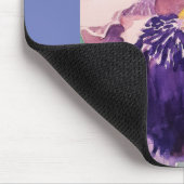 Prachtige Paarse Iris Aquarel Schildering Muismat (Hoek)