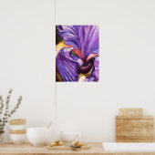 Prachtige Paarse Iris Art Print (Keuken)