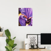 Prachtige Paarse Iris Art Print (Thuiskantoor)