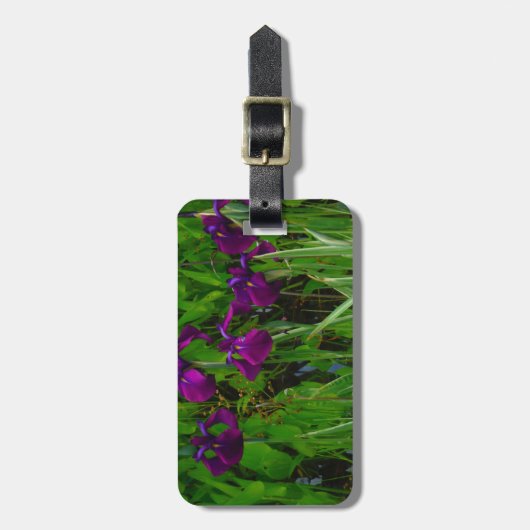 Prachtige Paarse Iris Bagagelabel (Voorkant verticaal)