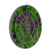 Prachtige Paarse Iris Dartbord (Voorkant Links)