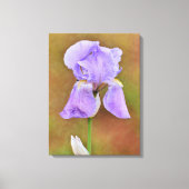 Prachtige Paarse Iris Flower Art Canvas Afdruk (Voorkant)