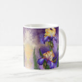 Prachtige Paarse Iris Flower Coffee Mok - Schilder (Voorkant rechts)