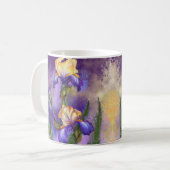 Prachtige Paarse Iris Flower Coffee Mok - Schilder (Voorkant links)