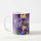 Prachtige Paarse Iris Flower Coffee Mok - Schilder (Links)