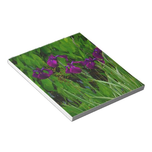 Prachtige Paarse Iris Notitieblok (Schuin)