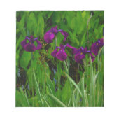 Prachtige Paarse Iris Notitieblok (Voorkant)