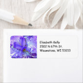 Prachtige Paarse Iris Return Address Avery Label (Insitu)