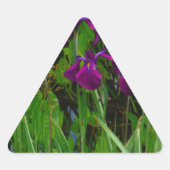 Prachtige Paarse Iris Sticker (Voorkant)