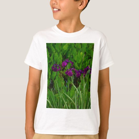 Prachtige Paarse Iris T-shirt (Voorkant)
