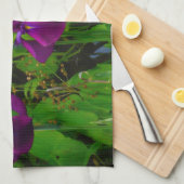 Prachtige Paarse Iris Theedoek (Quarter Fold)