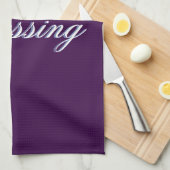 Prachtige Paarse keukenhanddoek (Quarter Fold)