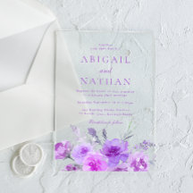 Prachtige Paarse Lavendel Bloemen bruiloft