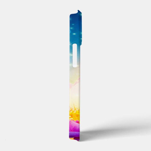 Prachtige Paarse Lotus Flower, Lake, Blue, Zen Case-Mate iPhone Case (Achterkant / Rechts)