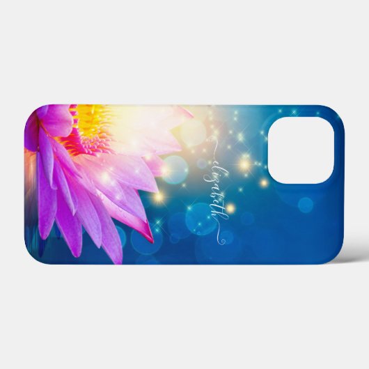 Prachtige Paarse Lotus Flower, Lake, Blue, Zen Case-Mate iPhone Case (Achterkant (horizontaal))