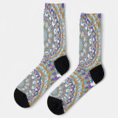 Prachtige Paarse Mandala Socks Sokken (Links)