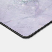 Prachtige Paarse marmer en Glitter Monogrammed Bureaumat (Hoek)