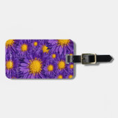 Prachtige Paarse Michaelmas Daisies Bagagelabel (Voorkant horizontaal)