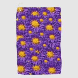 Prachtige Paarse Michaelmas Daisies Golfhanddoek