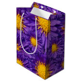 Prachtige Paarse Michaelmas Daisies Medium Cadeauzakje (Achterkant Gekanteld)