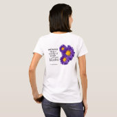 Prachtige Paarse Michaelmas Daisies T-shirt (Achterkant volledig)