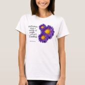Prachtige Paarse Michaelmas Daisies T-shirt (Voorkant)