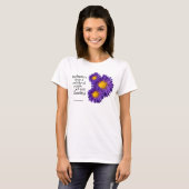 Prachtige Paarse Michaelmas Daisies T-shirt (Voorkant volledig)