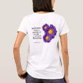 Prachtige Paarse Michaelmas Daisies T-shirt (Achterkant)