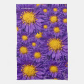 Prachtige Paarse Michaelmas Daisies Theedoek (Verticaal)