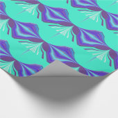 Prachtige Paarse ogen naadloos elegant Cadeaupapier (Hoek)