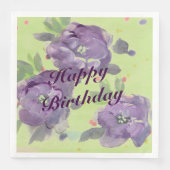 Prachtige paarse rozen met een beetje roze servet (Voorkant)