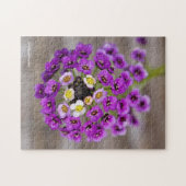 Prachtige Paarse Sweet Alyssum Legpuzzel (Horizontaal)