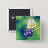 Prachtige Paarse ventilatorruimte voor de Natuur v Vierkante Button 5,1 Cm (Voorkant /achterkant)