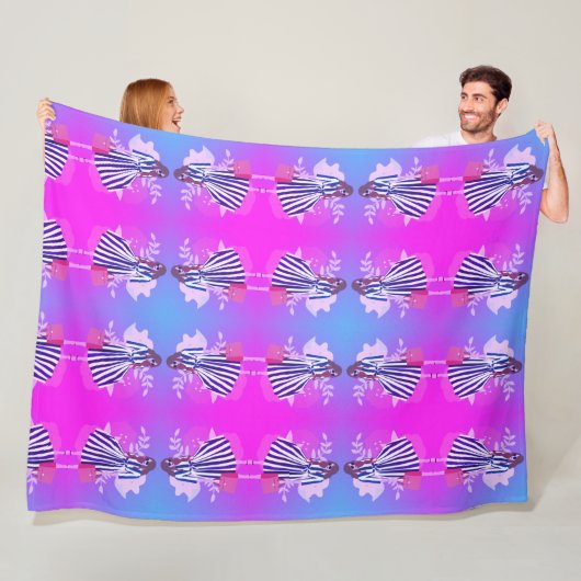 Prachtige paarse vrouwen in moderne kleding fleece deken (In situ)